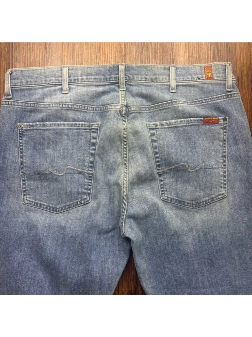 7 For All Mankind Carsen Luxe Performance Jeans Light Wash Men’s Size 38